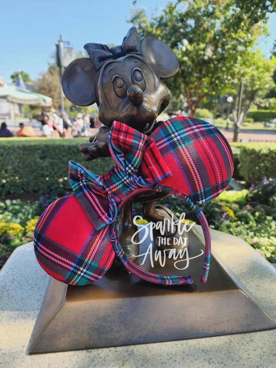 Red Velvet Plaid Ears - Etsy | Etsy (US)