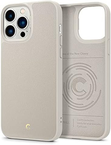 CYRILL iPhone 13 Pro Max Leather Case (Vegan) Compatible with iPhone 13 Pro Max (2021) - Cream | Amazon (US)