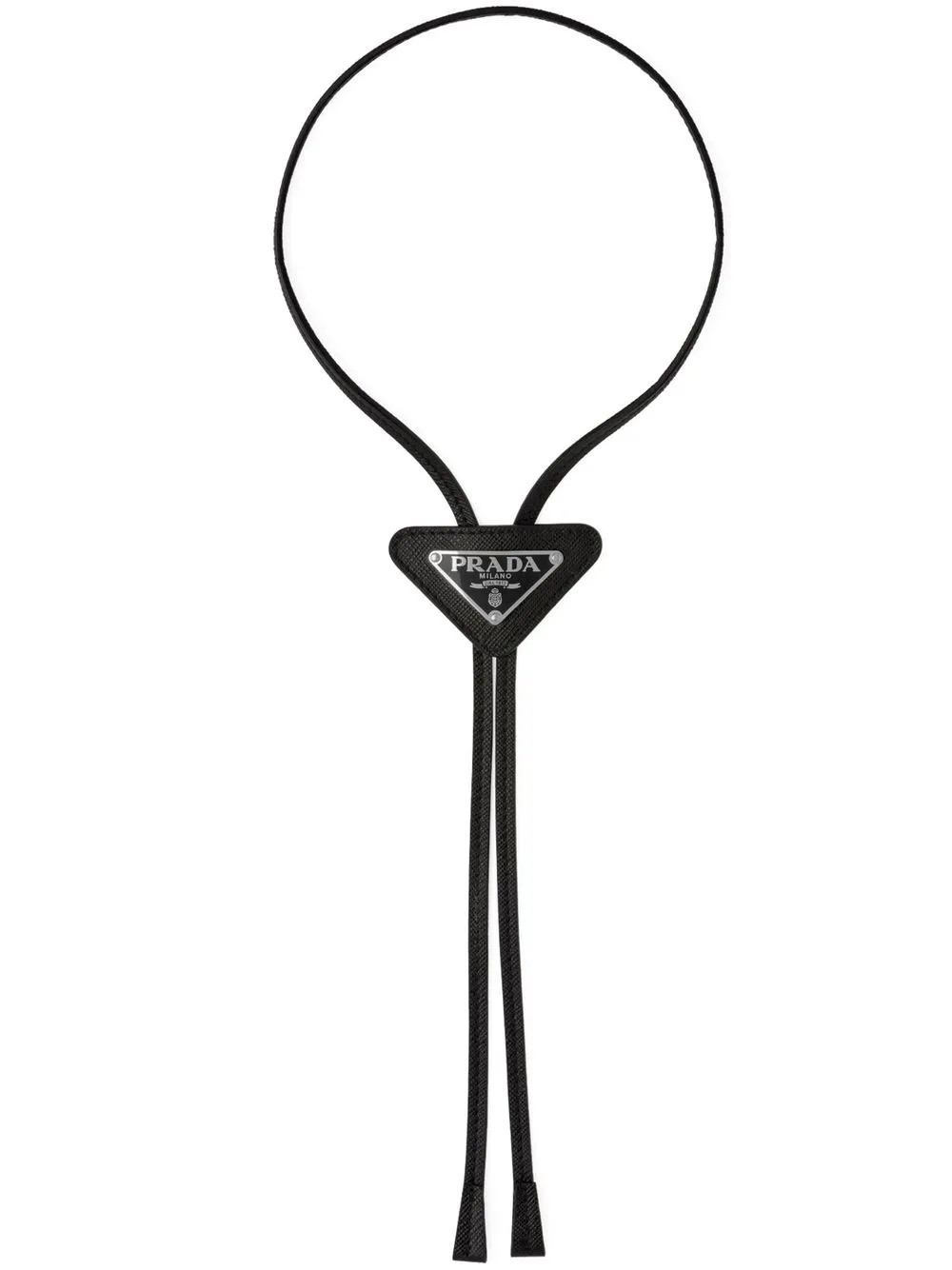logo-plaque leather bolo tie | Farfetch Global