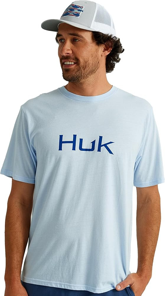 HUK Men's Performance Fishing Logo Tee, Short Sleeve, Quick-Dry | Amazon (US)