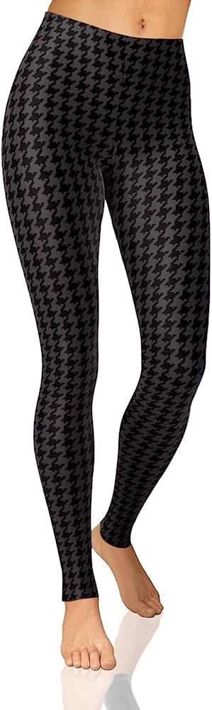 VIV Collection Women's Brushed Buttery Soft High Waist Print Fashion Leggings | Capri & Full Leng... | Amazon (US)