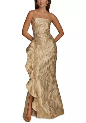 Donna Karan New York Women's Strapless Ruffle Gown | Belk