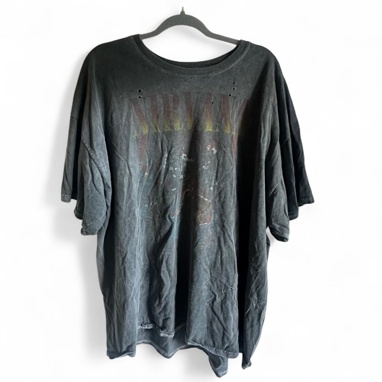 Nirvana band tee from Urban Outfitters with faded... | Depop | Depop US