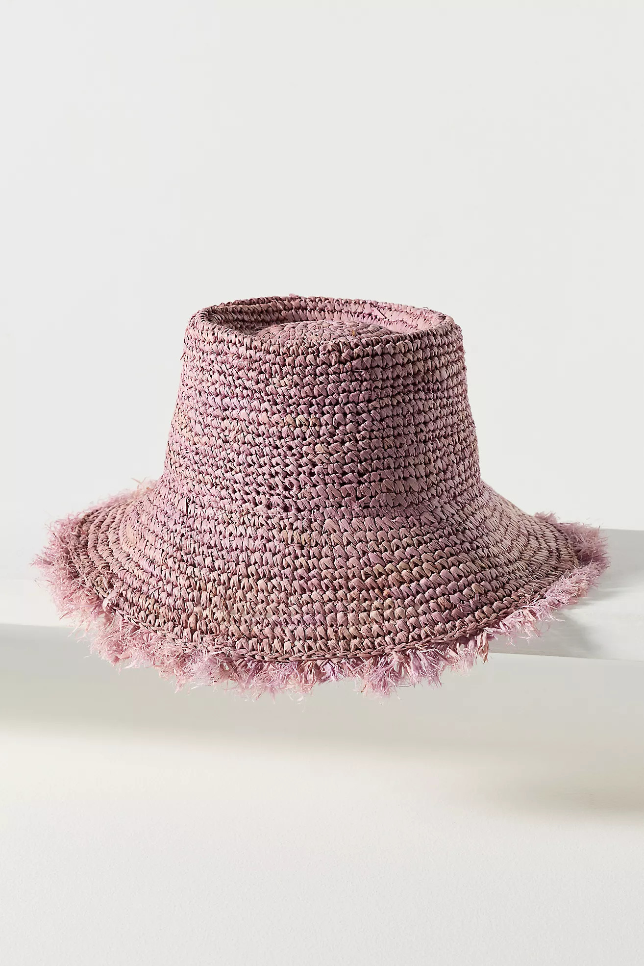 Wyeth Fringe Wide-Brim Straw Bucket Hat | Anthropologie (US)