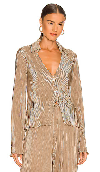 Mara Shirt in Taupe | Revolve Clothing (Global)