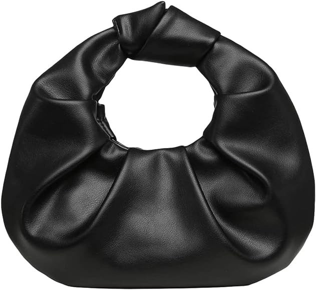 Verdusa Women's Ruched PU Leather Hobo Handbag Clutch Purse | Amazon (US)