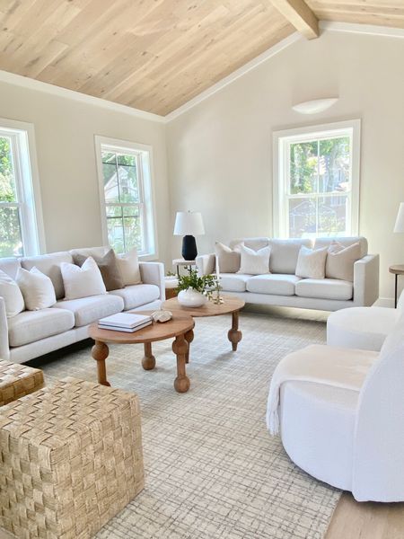 Fall inspired living room.  Chris loves Julia Polly rug.  Round wood coffee table.  Woven cubes.

#livingroom #homedecor

#LTKhome
