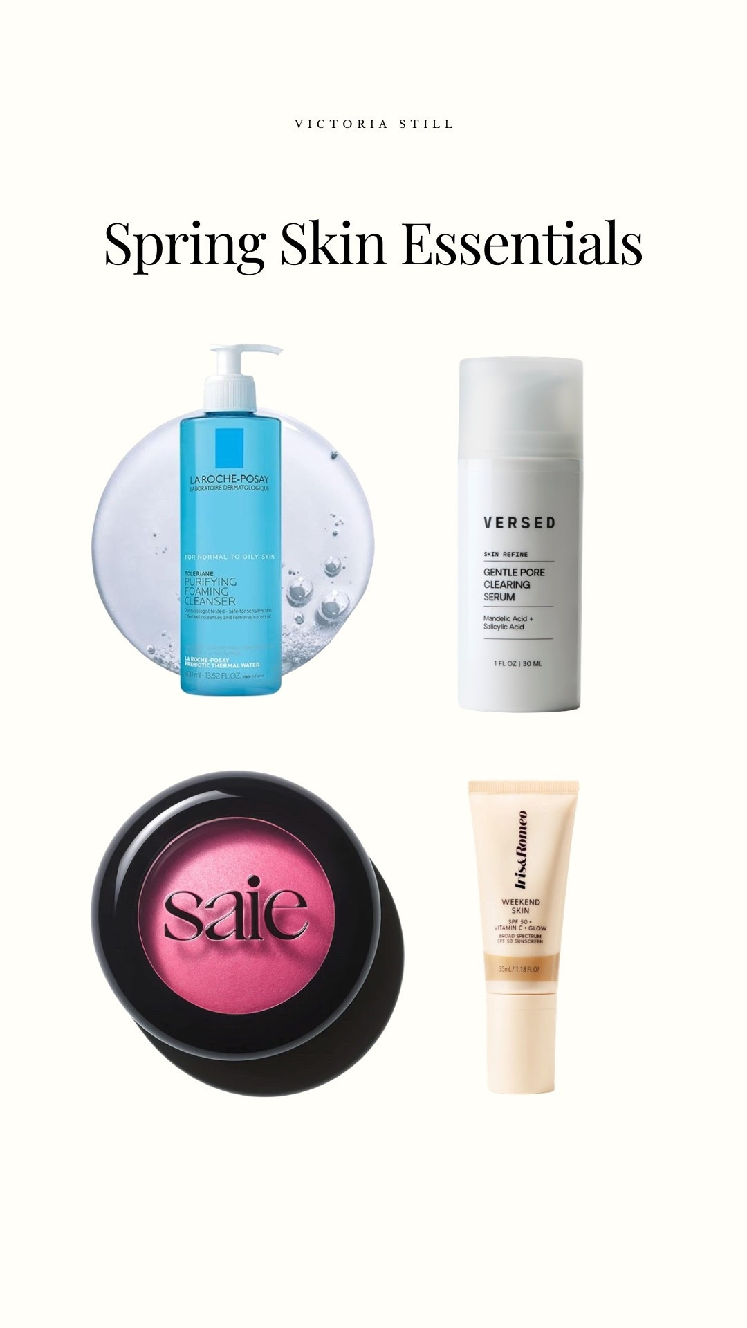 Spring Skincare - Vacation makeup should survive humidity and long days. Lightweight coverage, built-in SPF, and
glow without heaviness. Keywords: vacation makeup routine, tinted moisturizer with SPF, glowy
skin over 35. 

#LTKSwim #LTKOver40 #LTKBeauty