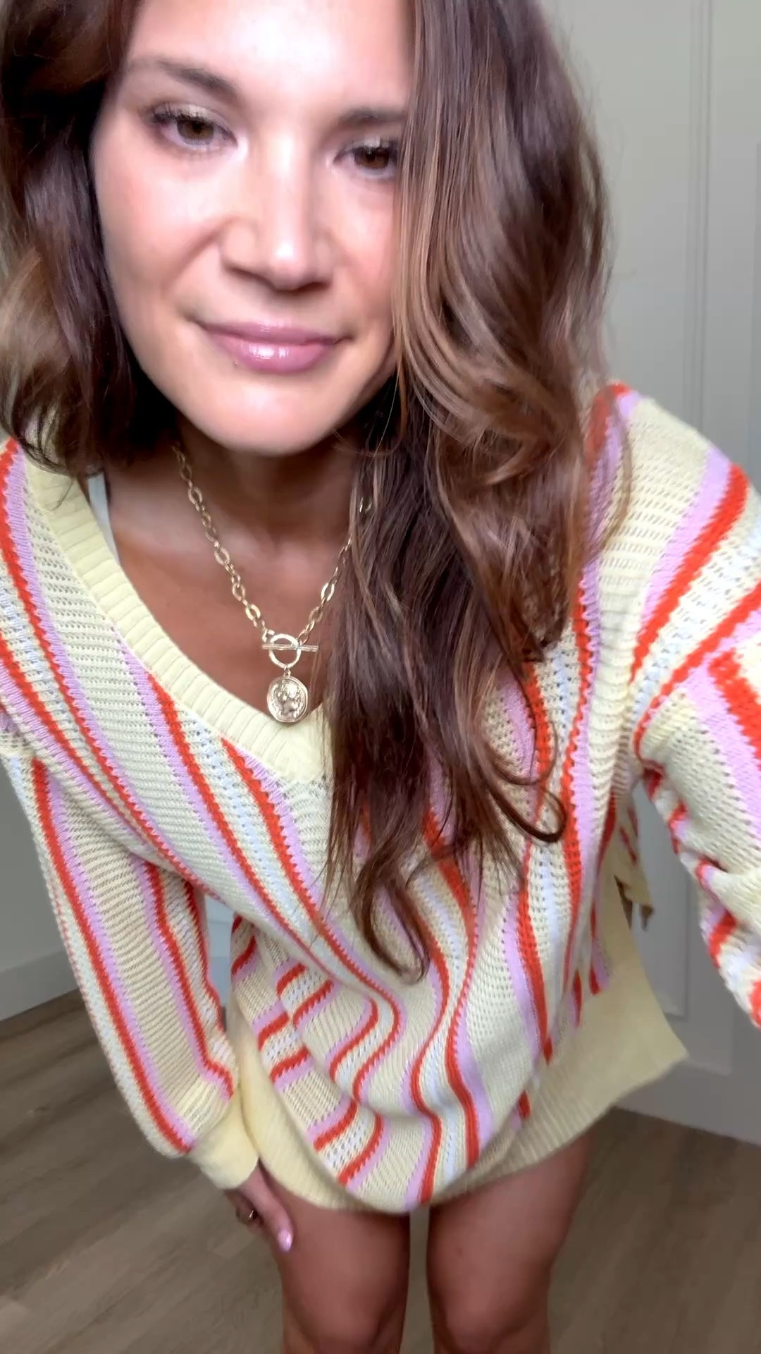 This is such a fun summer sweater. I love the colorful stripes and the relaxed fit, it is so comfy and easy to throw on. You could even wear it as a little cover up.

Tall girl outfits, Striped sweater, Summer sweater, Lightweight sweater, Amazon tall girl clothing, 6 foot style, Casual comfy outfits, Spring summer outfits, Easy outfit ideas, Colorful outfit inspo, Relaxed fit sweater, Stang and Co

#LTKSeasonal #LTKootd #LTKSwim