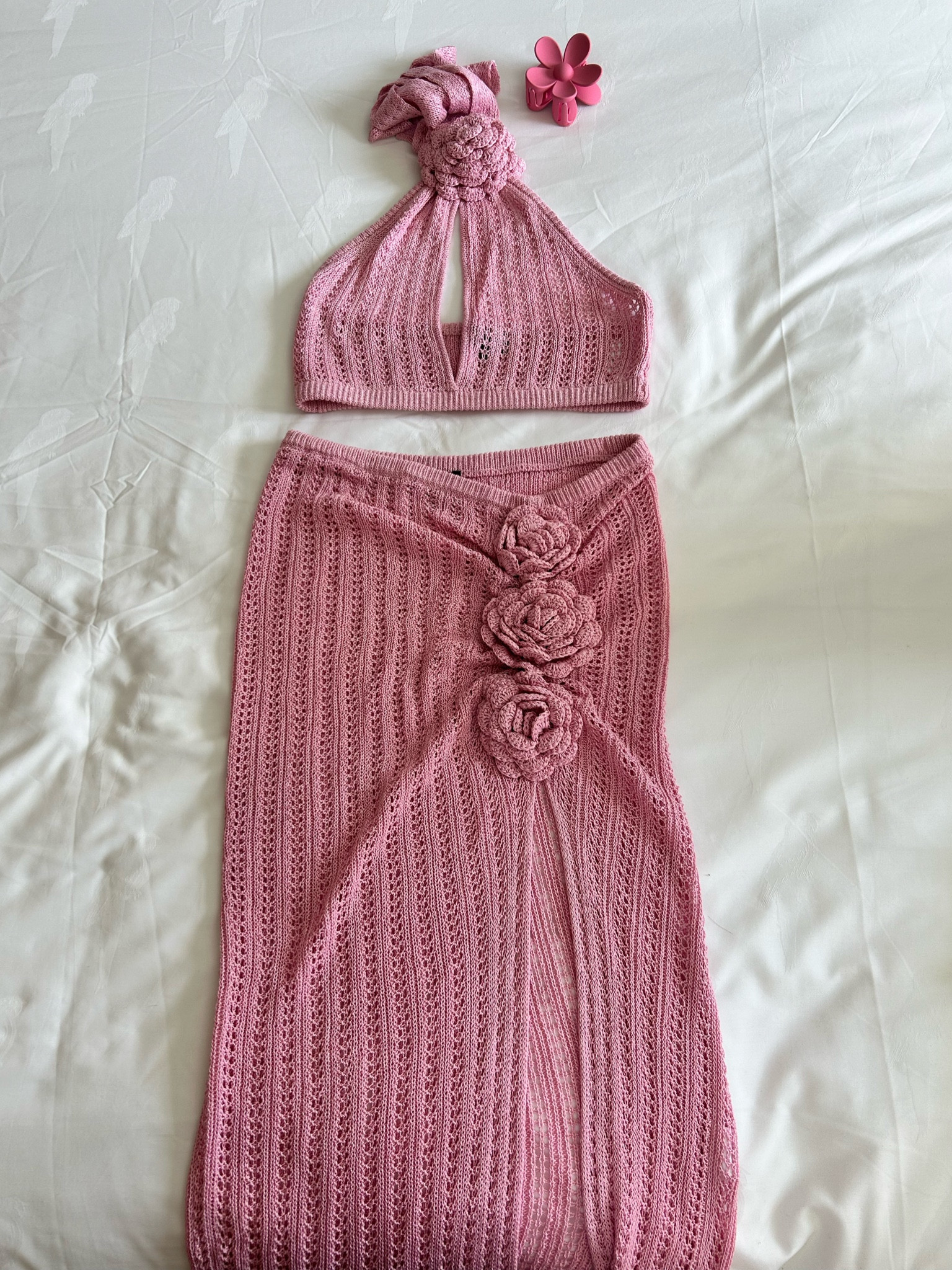 Rosette beach cover up from Revolve - wearing a size S top, I would recommend to size down bc the material is stretchy. Bottoms are TTS 

Travel outfit vacation outfitts

#resortwear #vacationoutfits #beach #coverup #rosette #crotchet 

#LTKtravel #LTKstyletip #LTKswim