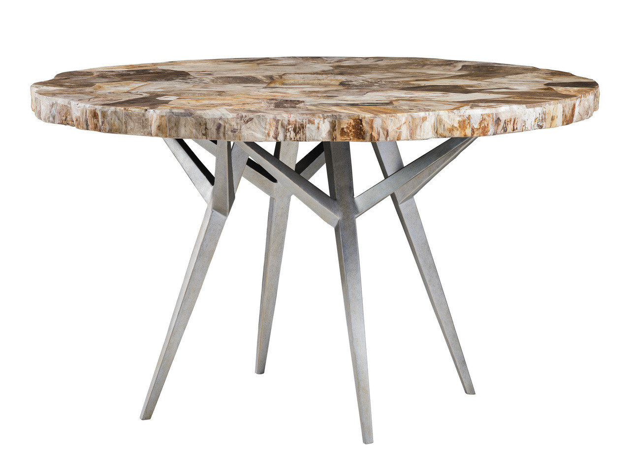 Signature Designs Caldera Round Dining Table In Light Golden Brown | 1stopbedrooms