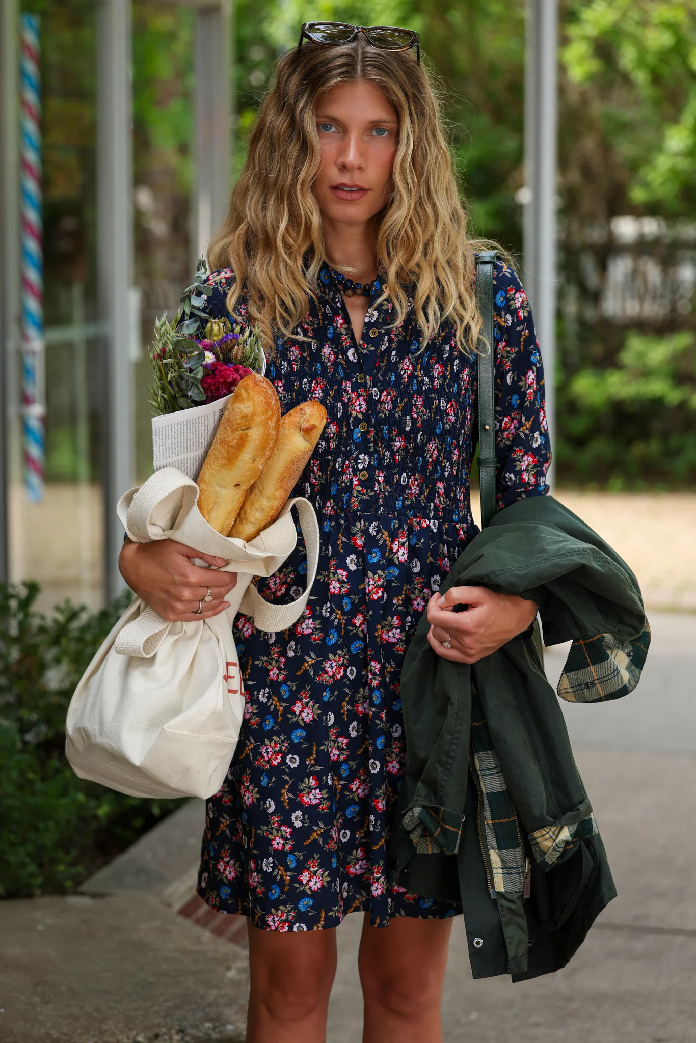 Sutton Dress in Navy Floral | Duffield Lane