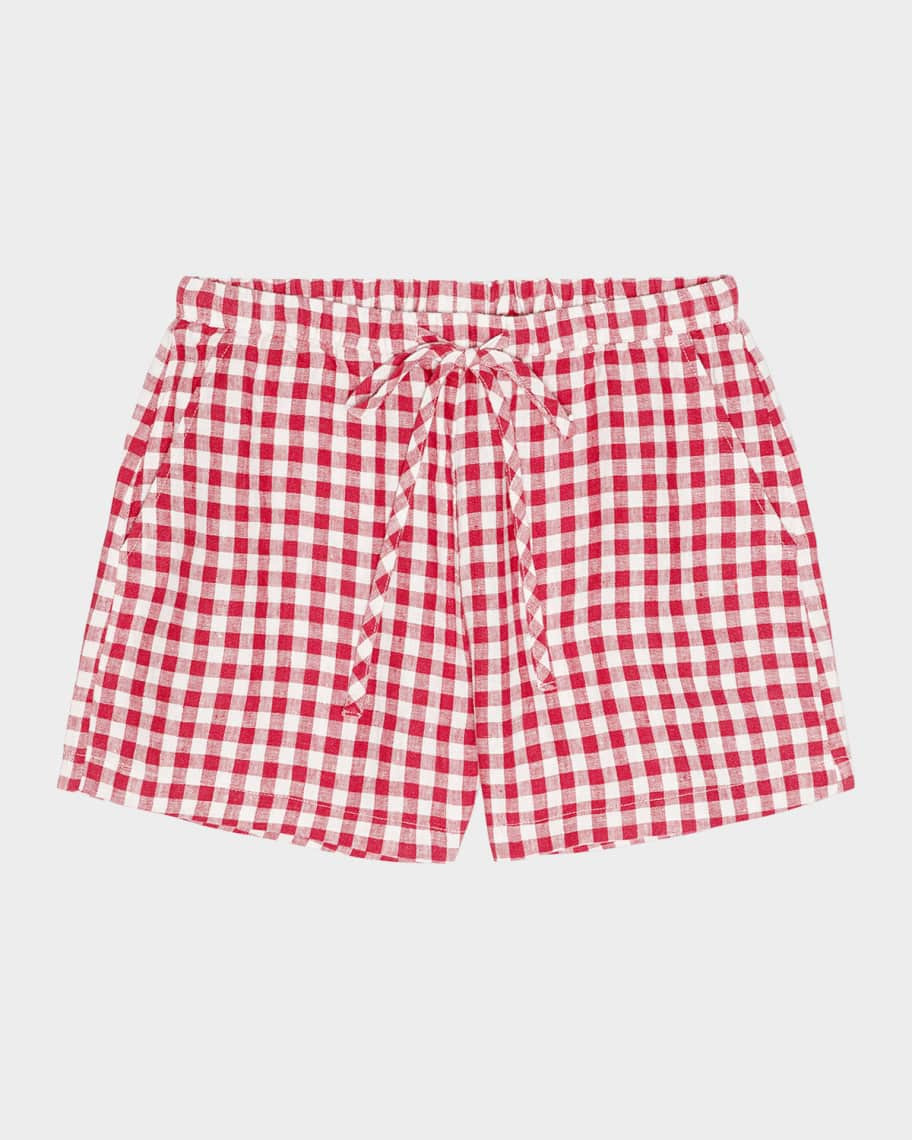 Jenner Linen Drawstring Shorts | Neiman Marcus