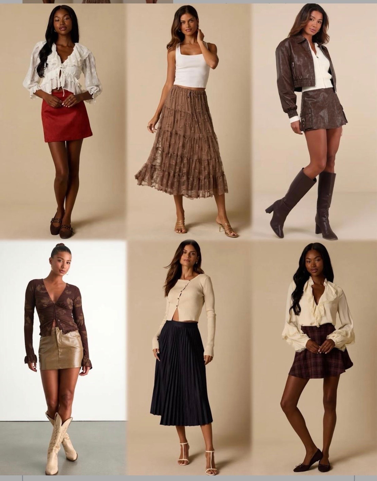 These fall skirts from lulus are now on sale. Midi skirt pleated skirt leather plaid suede.

#LTKSeasonal #LTKSaleAlert #LTKWorkwear