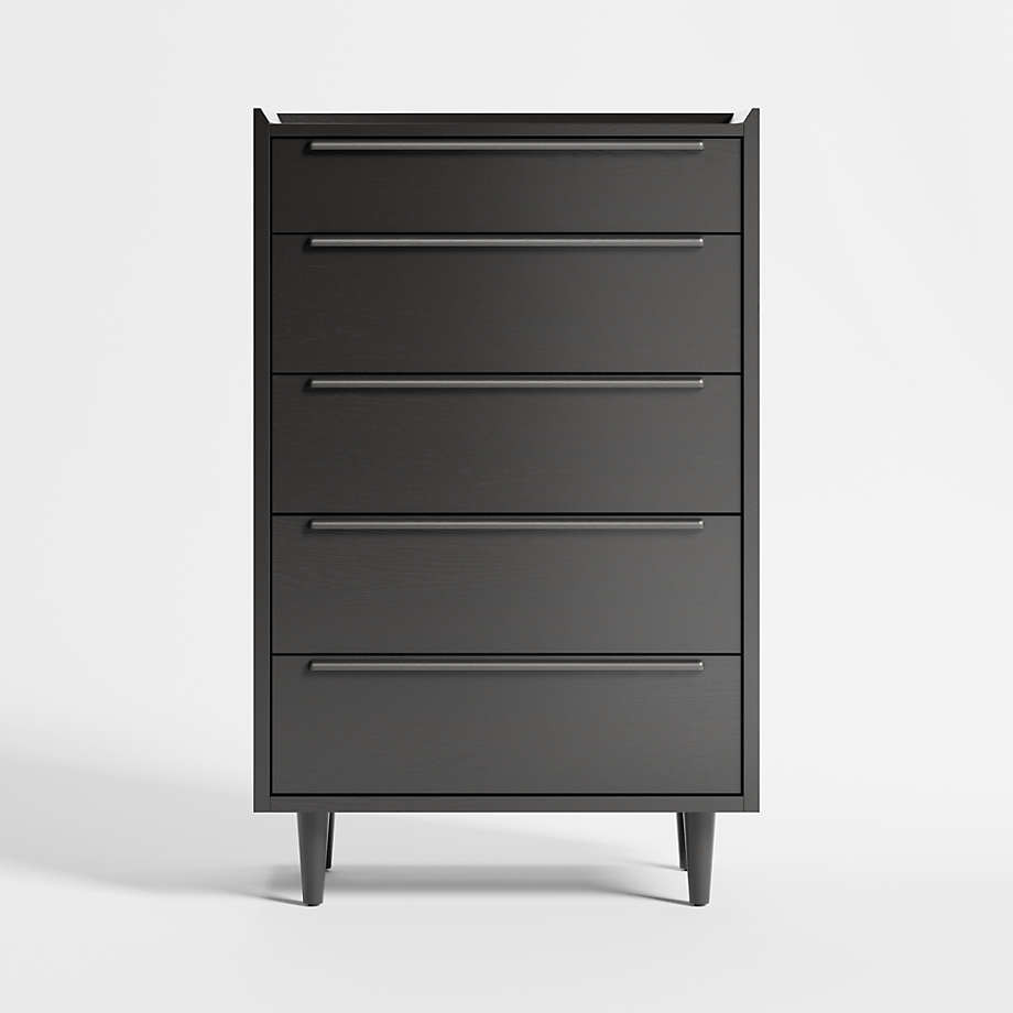 Tate Walnut 5-Drawer Chest + Reviews | Crate & Barrel | Crate & Barrel