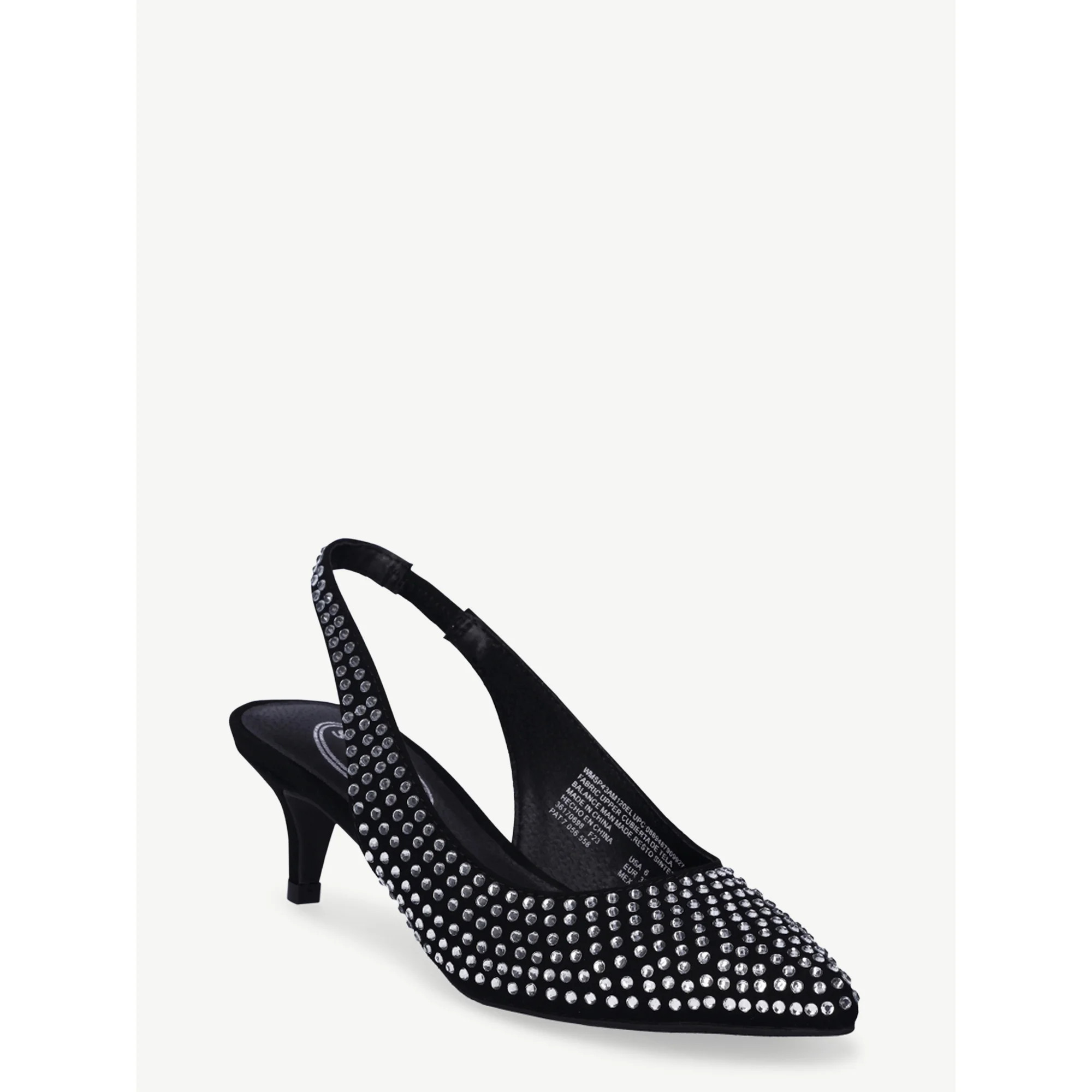 Scoop Women’s Slingback Kitten Heel Pumps | Walmart (US)