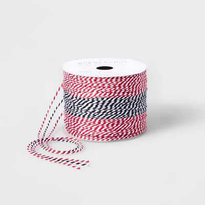 3ct 2" Baker's Twine Ribbon Red/Black 180ft - Wondershop™ | Target