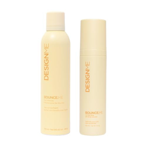 DESIGNME BOUNCE.ME Curl Gel & Curl Mousse for Curly Hair | Defines & Enhances Waves, Curls & Coils | 48H Frizz & Humidity Defense | Lasting, Touchable Hold | Amazon (US)