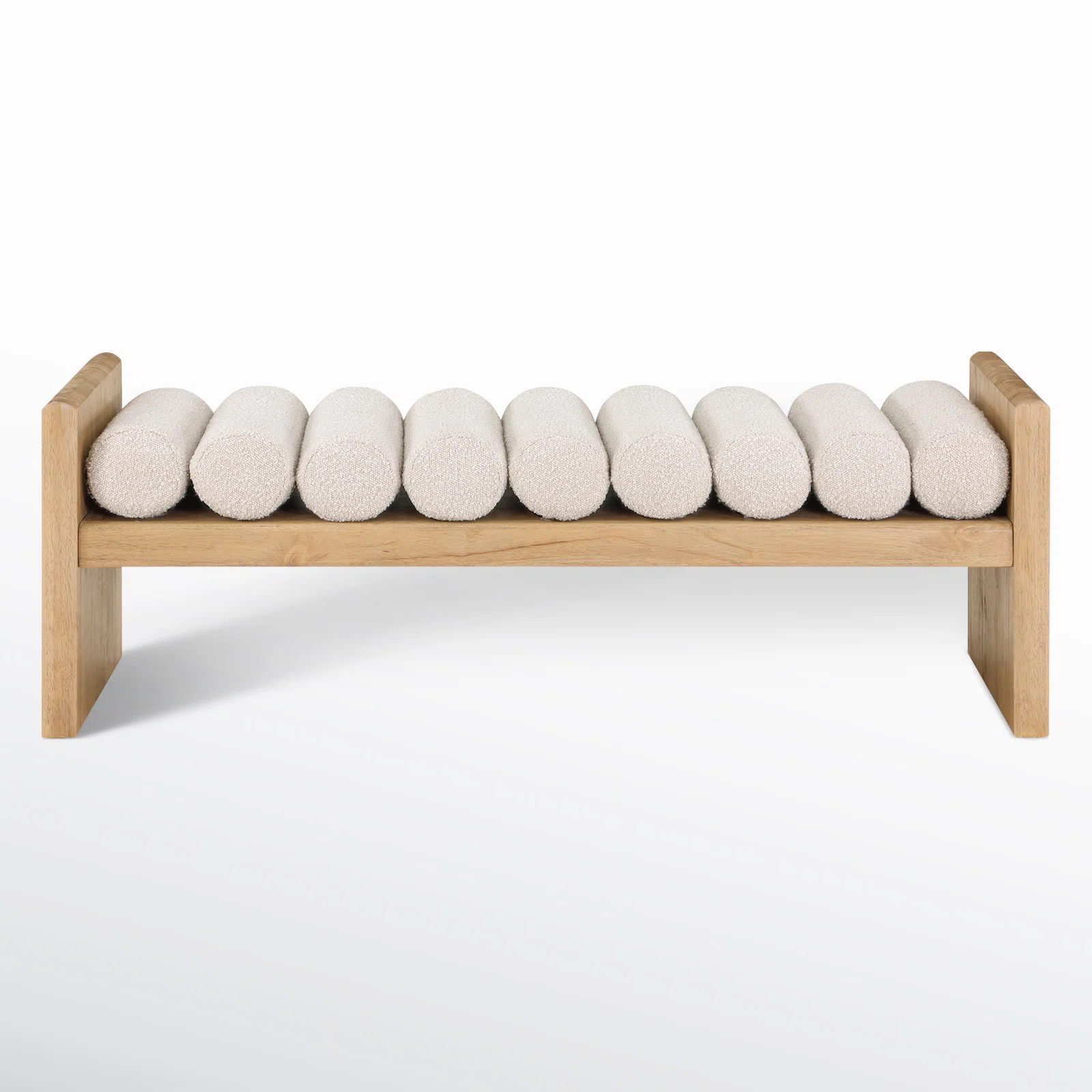 Reeves Boucle Wood Bench | Wayfair North America