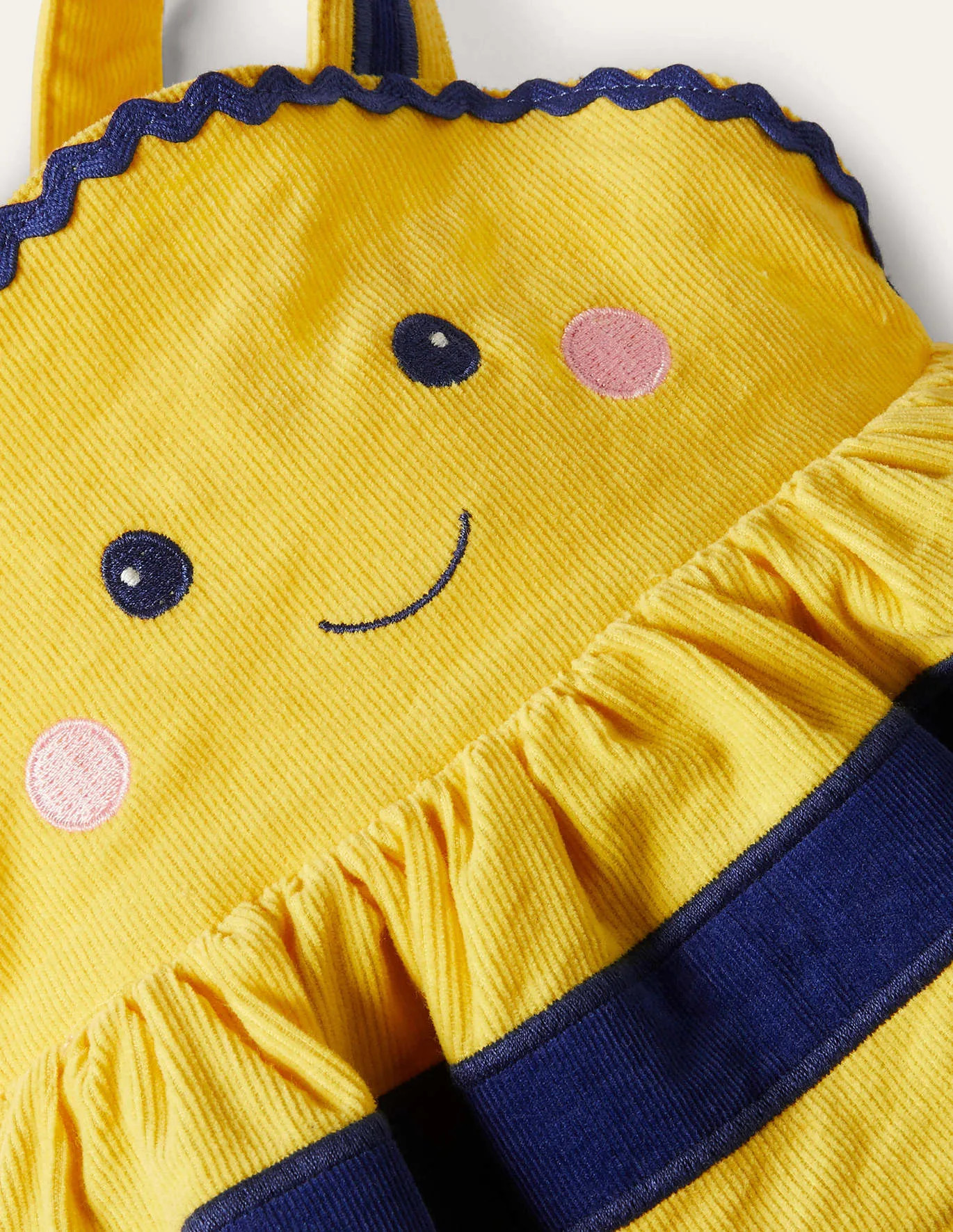 Novelty Cord Pinnie - Sweetcorn Yellow Bee | Boden (US)