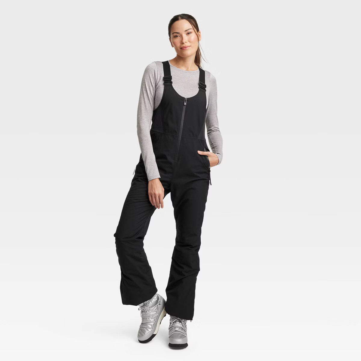 Women's Waterproof Snow Sport Bib with 3M Thinsulate - All In Motion™ Black XXL | Target