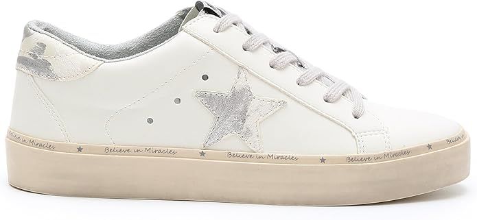 Paz Rubber Sole Lace-up Reflective Star Sneakers | Amazon (US)