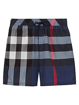 Checker Print Swim Shorts | Saks Fifth Avenue