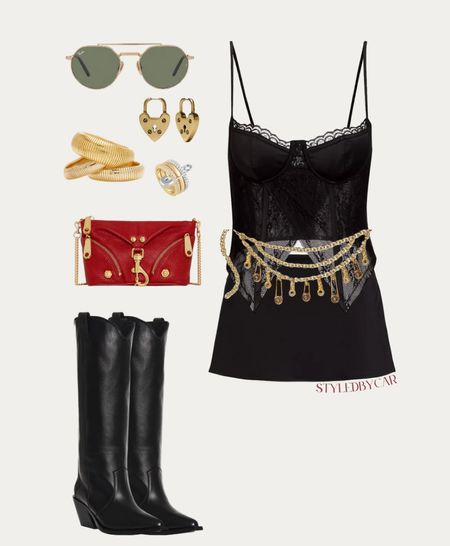Stagecoach OOTD Inspo! Obsessed with this chain belt🤠✨

#LTKstyletip #LTKFestival #LTKitbag