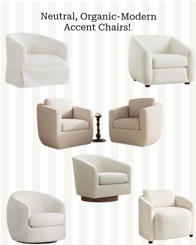 Cozy Modern Accent Chairs for the Neutral Decor Lover !

All at very affordable prices! ($300 or less!)

Some are even ON SALE for labor day, so don’t wait to SHOP! 🤗

#LTKStyleTip #LTKSaleAlert #LTKHome