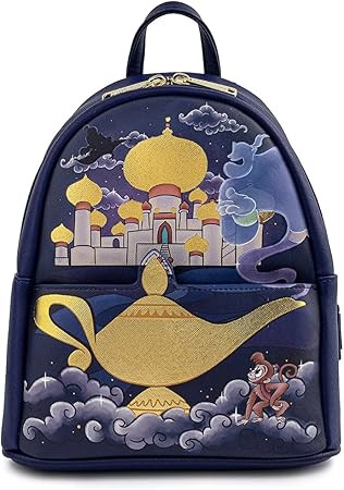 Loungefly Disney Aladdin Jasmine Castle Womens Double Strap Shoulder Bag Purse | Amazon (US)