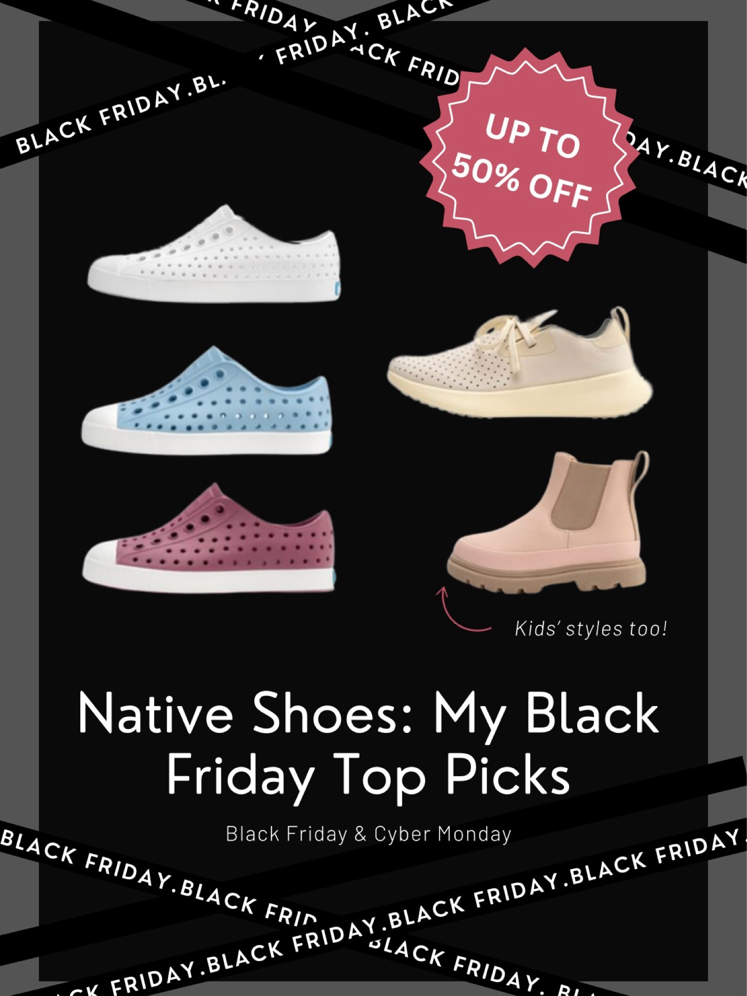 My favorites from Native Shoes! Men’s, women’s, kids sizes! Up to 50% off today until Dec 2nd! #ad #blackfridaysale @nativeshoes #nativeshoes

#LTKGiftGuide #LTKCyberWeek #LTKFamily