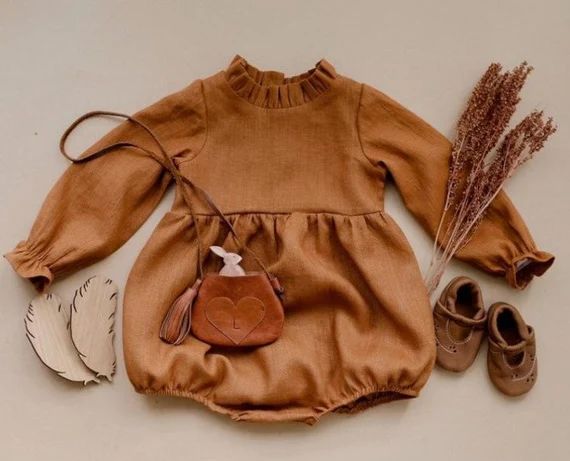 Fashion Baby Girls Romper Cotton Long Sleeve Ruffles Baby - Etsy | Etsy (US)