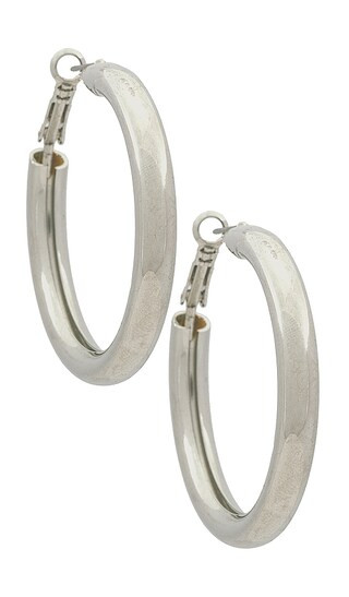 Gretchen Hoops in Silver | Revolve Clothing (Global)
