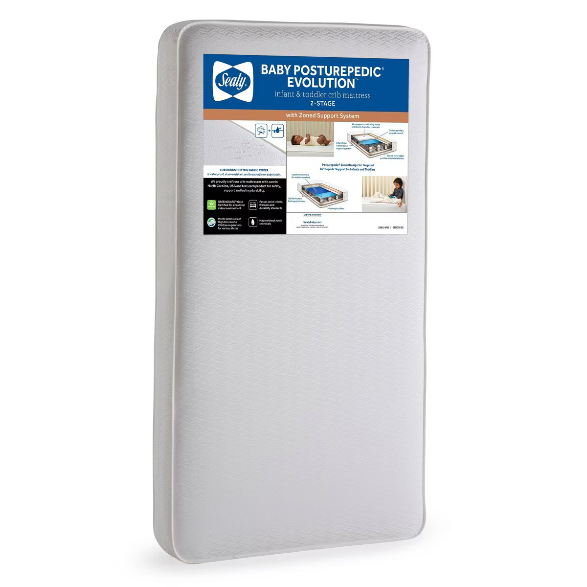 Sealy Baby Posturepedic Evolution 2-Stage Crib Mattress and Toddler Mattress | Target