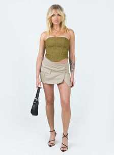 Motel Rhory Skirt Oat | Princess Polly US