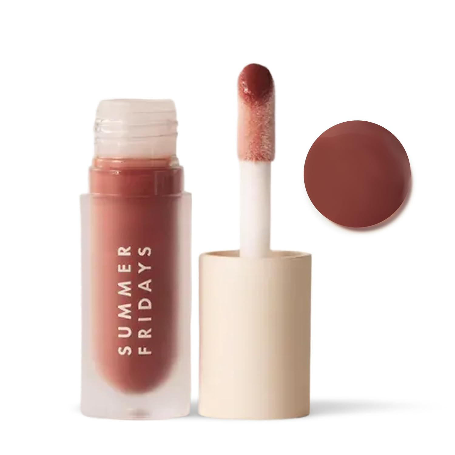 Summer Fridays Dream Lip Oil - Hydrating Tinted Lip Gloss Oil - Non-Sticky Formula with Skincare Benefits for Long-Lasting Softness + Shine - Effortless Beauty Gifts - Warm Beige (0.15 Oz) | Amazon (US)