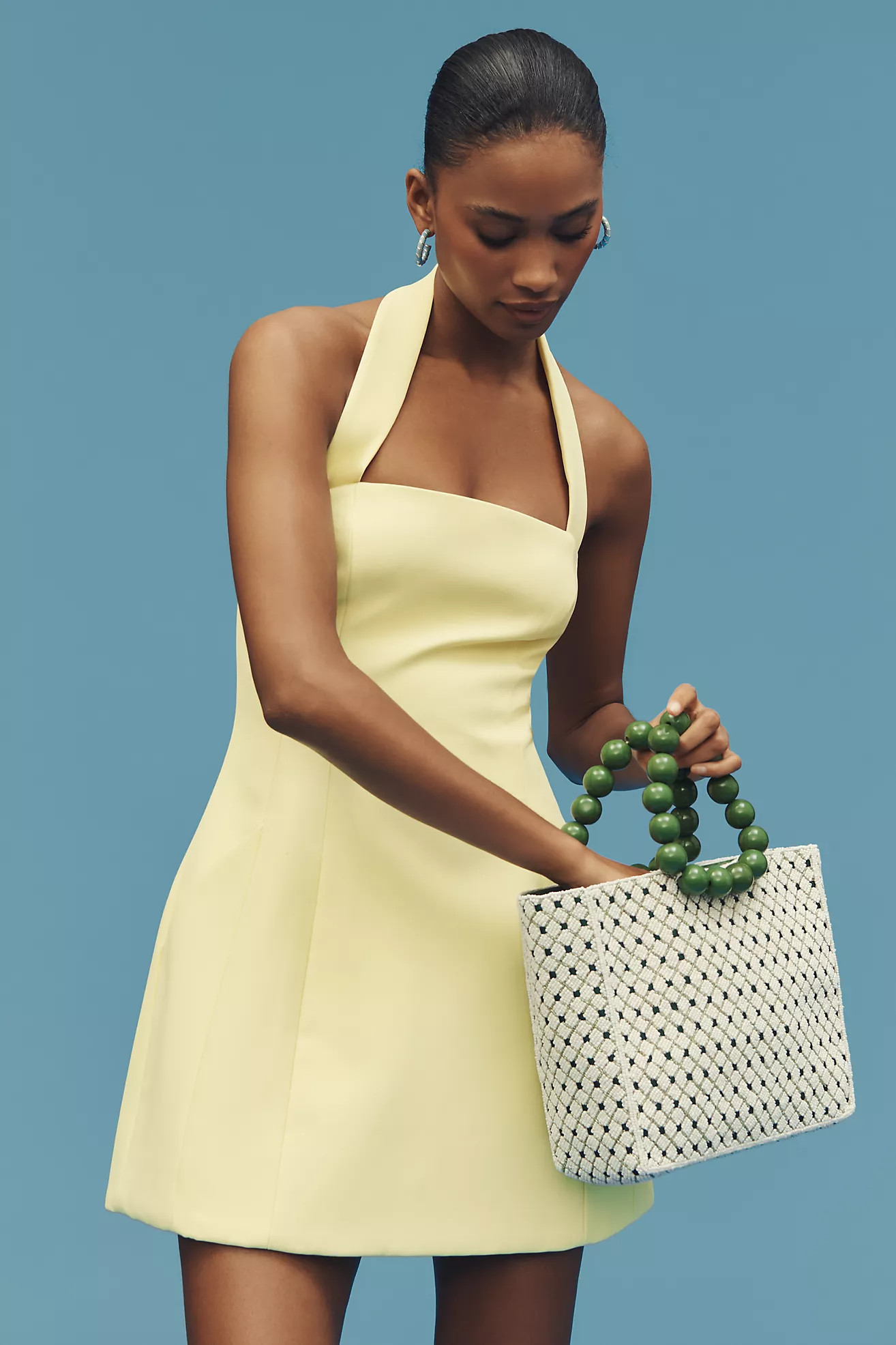 Bardot Nevelle Halter Square-Neck Mini Dress | Anthropologie (US)