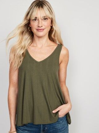 Sleeveless Luxe Swing T-Shirt for Women | Old Navy (US)