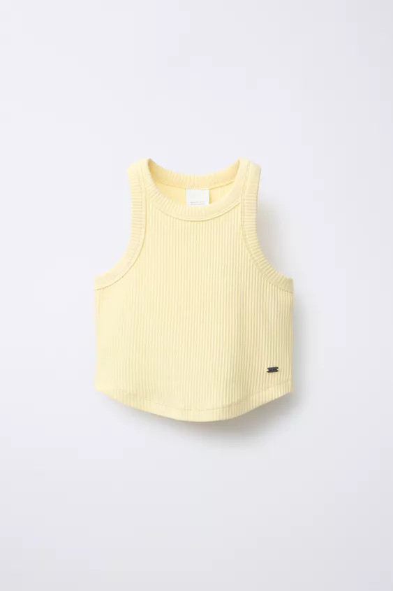 RIBBED SWIMMER TANK | Zara US