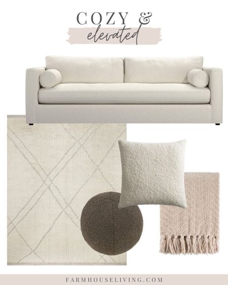 Cozy elevated living room design with lots of texture.

I was inspired by our most recent home tour to round up a few pieces that felt extra cozy for a living room.

Farmhouse Living | Designer Home | Interior Design | Neutral Design | Amber Interiors Loloi Rug | Rugs Direct | Round Pillow | Boucle

#LTKhome