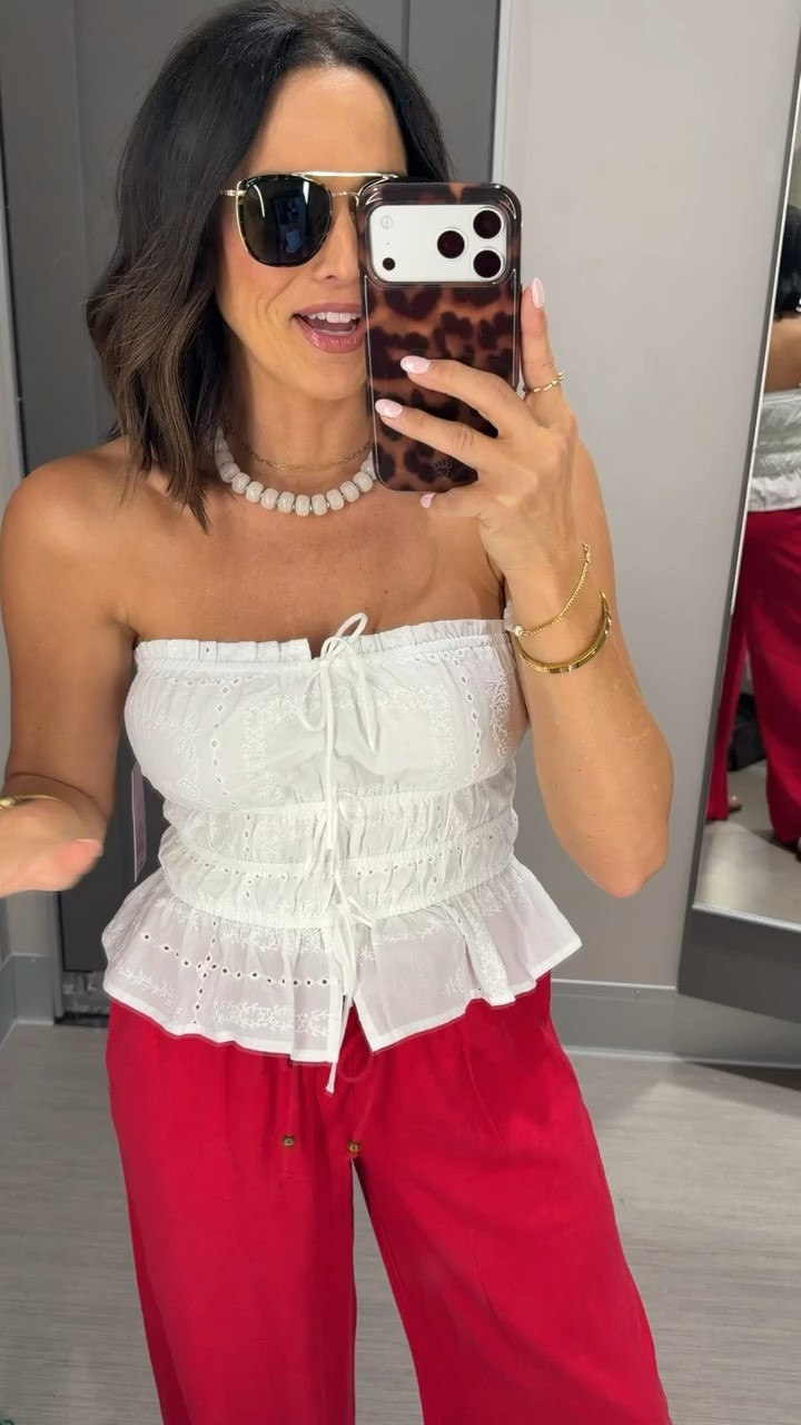 obsessed with this outfit for summer❤️

5’3 size xs for reference!

#targetfashion #targetmusthaves #summertrends #summeroutfits