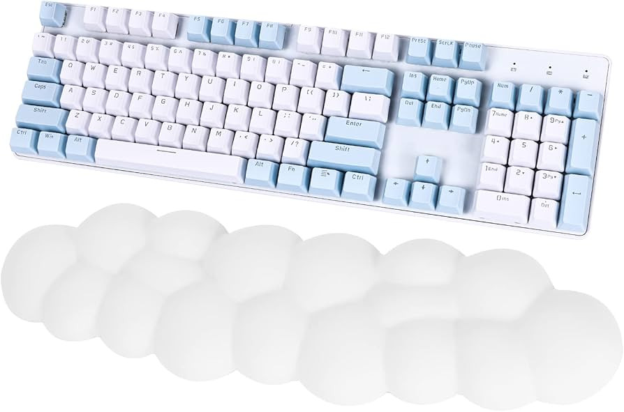 Amazon.com : Leolee Keyboard Cloud Wrist Rest, White Cloud Wrist Rest with Leather Surface Memory... | Amazon (US)
