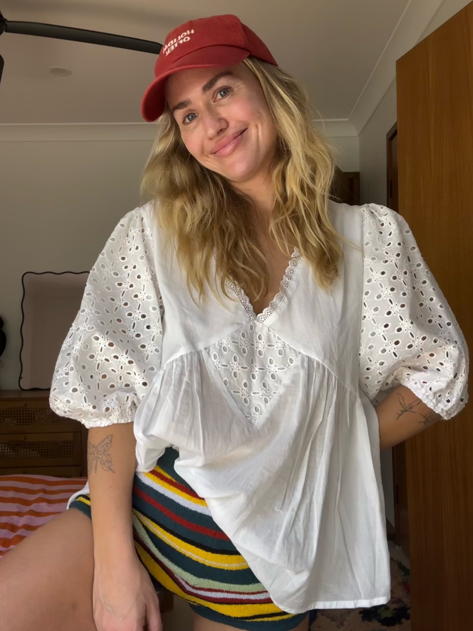 Hello summer 
Wearing size small in the shorts 