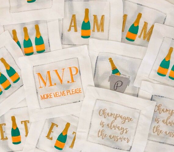 More Veuve Please MVP 3 Champagne Bottle Monogram Cocktail | Etsy | Etsy (US)