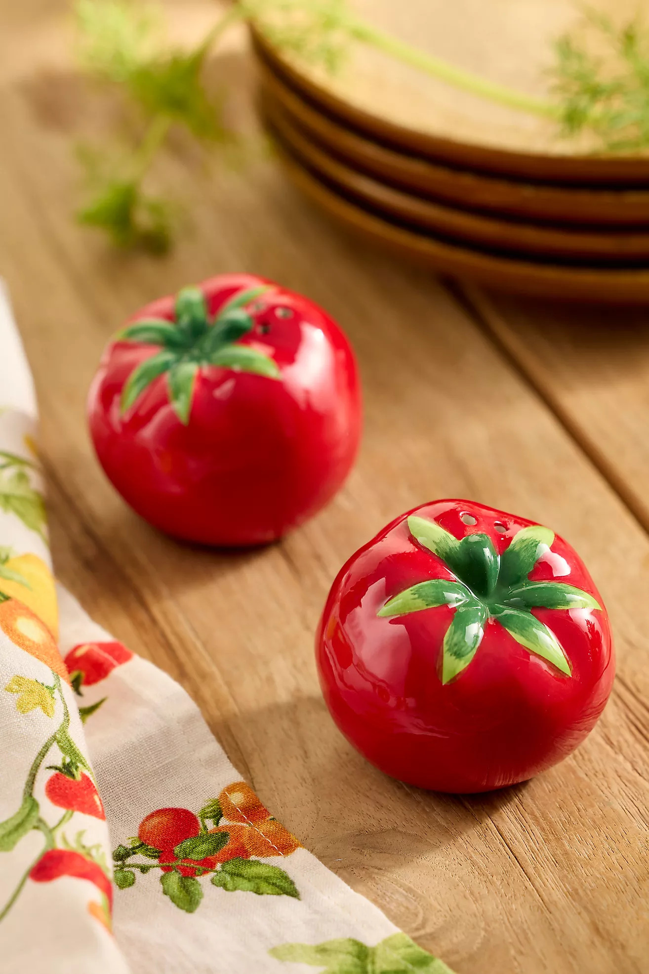 Tomato Salt + Pepper Shakers | Anthropologie (US)