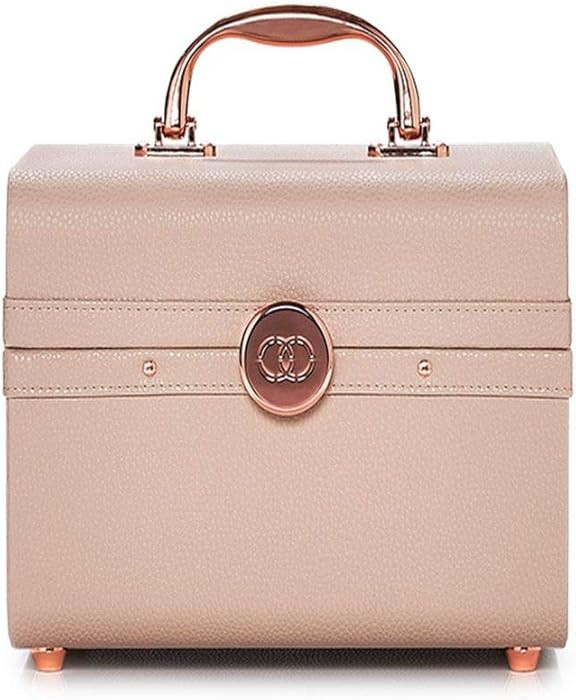 Caboodles Life & Style Small Train Case, Makeup Cosmetic Case Organizer Small Train Case,Cream Wh... | Amazon (US)