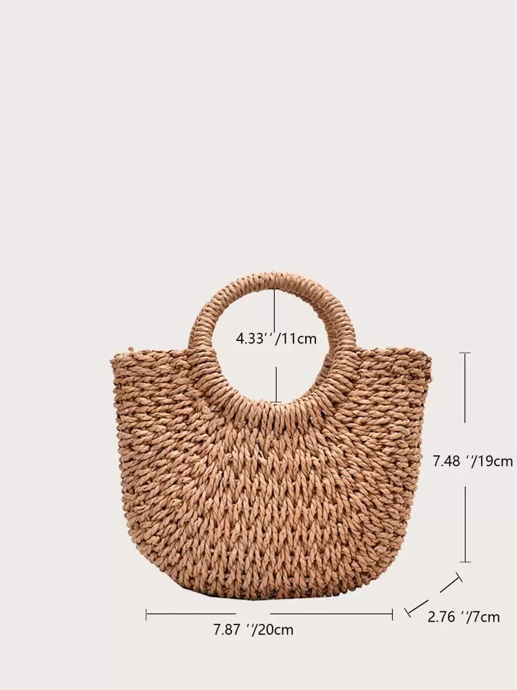 Yogodlns Straw Woven Crossbody Shoulder Bag Daisy Decor Handmade Small Purse Handbag Bohemia Summer Bag, Eye-Catching Beach Bag Summer, Summer Straw Beach Bag For Women, Hottest Beach Bags For Women, Fashion Summer Vacation Bag, Beach Essentials Women Bags For Vacation & Holiday, Vacation Essentials, Perfect For Summer, Vacation & Beach, Newest Holiday Bag | SHEIN