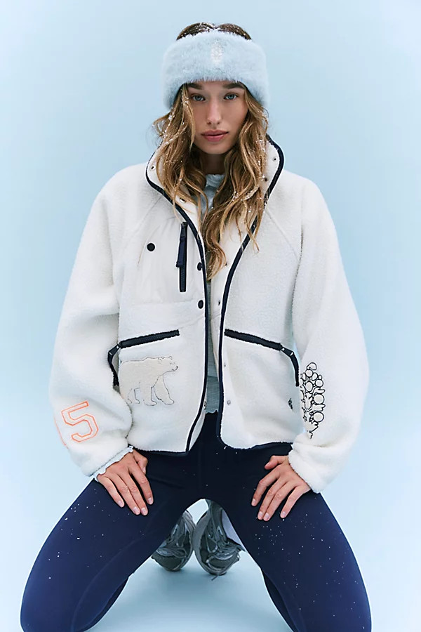 Hit The Slopes Patch Fleece Jacket | Free People (Global - UK&FR Excluded)