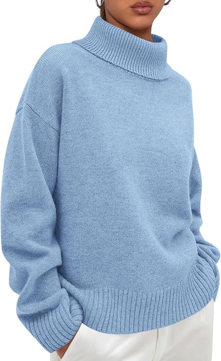 PRETTYGARDEN Womens Turtleneck Long Sleeve Knit Sweater | Amazon (US)