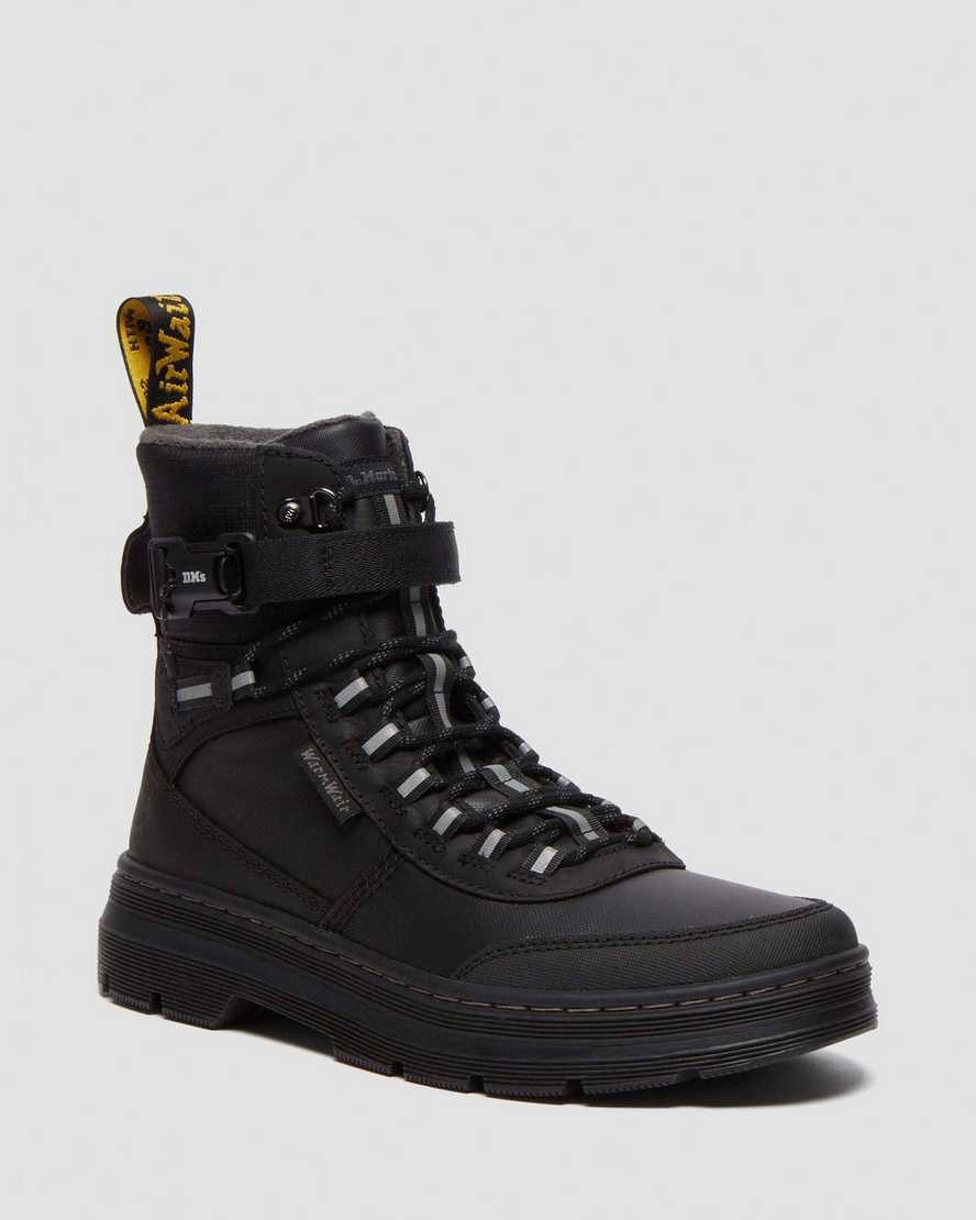 Dr. Martens Combs Tech Nylon Winter Boots in Black, Size: 9.5 | Dr Martens (UK)